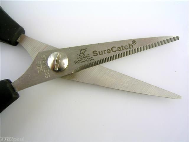 Surecatch Stainless Steel Gripmaster Braid Scissors - Titanium Coated