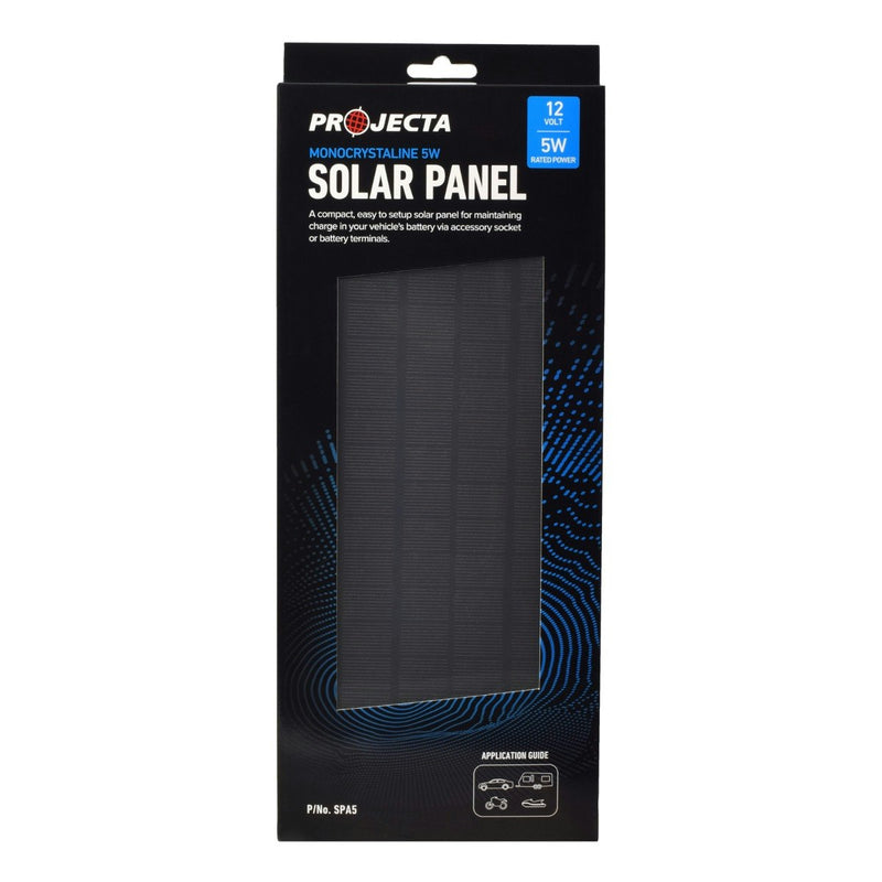 Projecta Monocrystalline 12V 5W Battery Maintainer Solar Panel