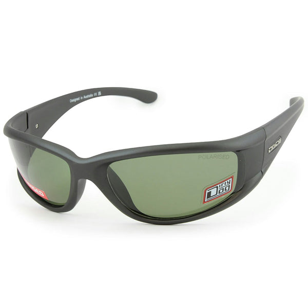 Dirty Dog Banger Satin Dark Grey/Green Polarised Men's Sport Sunglasses 52843