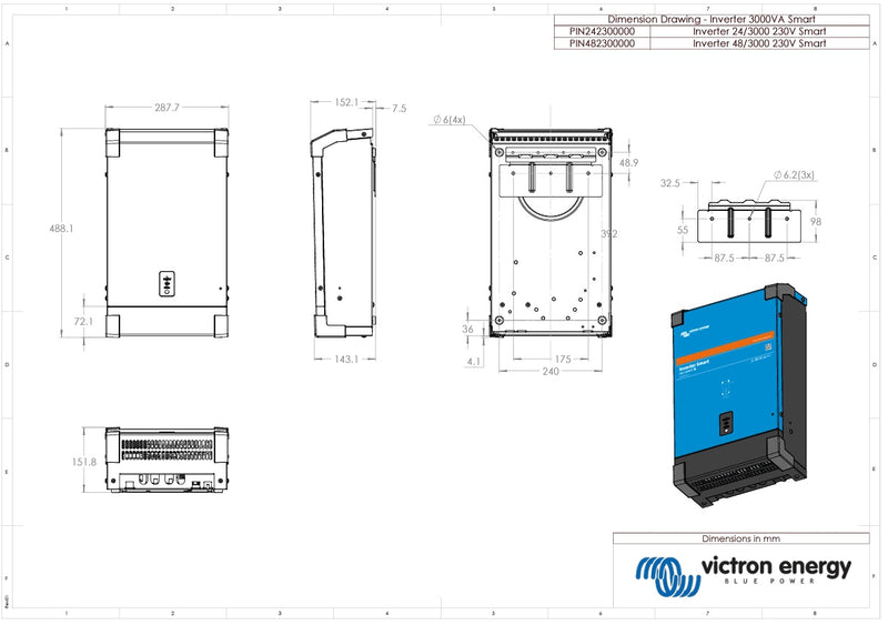 Victron 24V 3000VA Phoenix Smart Inverter 24/3000