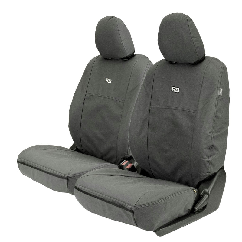 Razorback 4x4 XP7 Heavy Duty Canvas 2x Front Seat Covers Suitable for a Mitsubishi Triton MQ