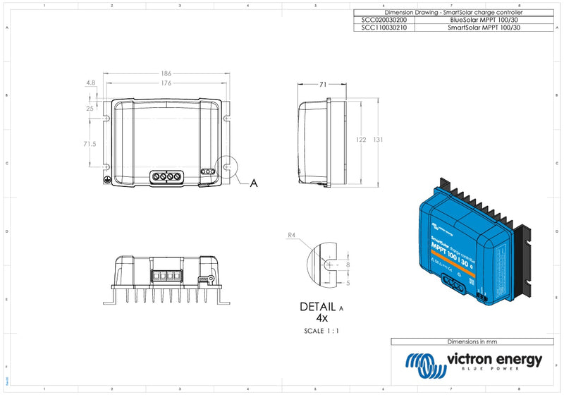 Victron 12/24V 30A BlueSolar MPPT 100/30 Non-Bluetooth Solar Charge Controller