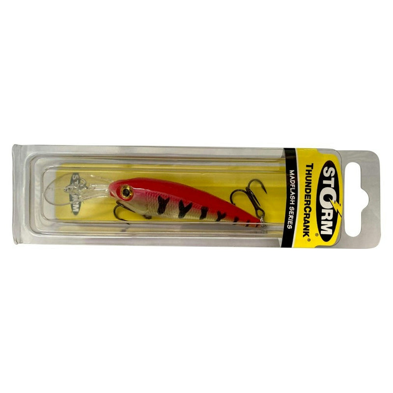 80mm Storm Thundercrank Madflash Hard Body Fishing Lure - Red Hot Perch