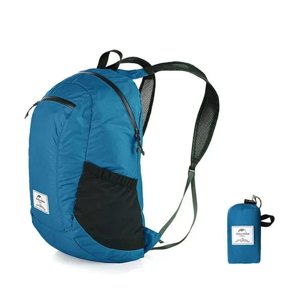 Ultralight 18L Foldable Waterproof Hiking Backpack - Blue