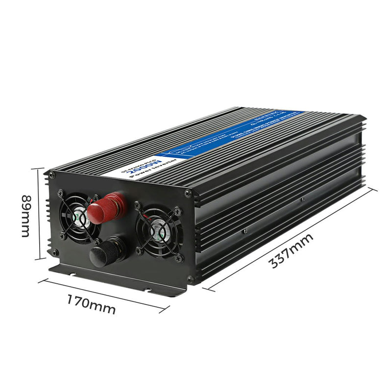 Safetex Pure Sine Wave Power Inverter 12V/240V 2000/4000W Caravan Boat Car USB