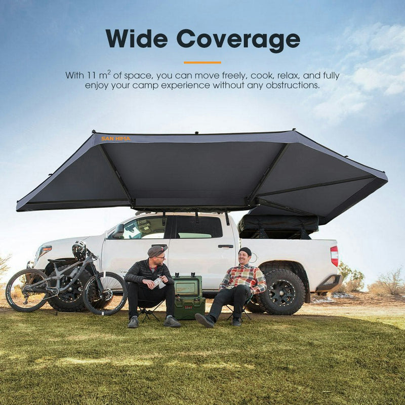 San Hima 270 Degree Free-Standing Awning-Passenger Side 600D Oxford UPF50+ 4WD