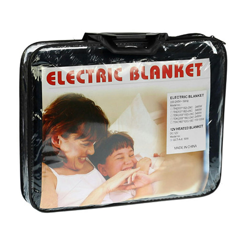 Laura Hill Heated Electric Car Blanket 150x110cm 12V - Black