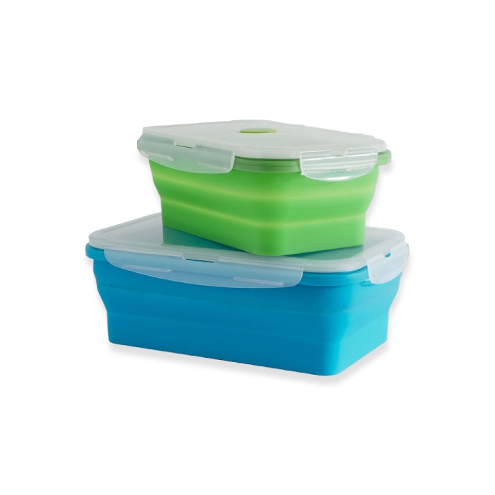 Supex Collapsible Set Of 2 Rectangular Containers