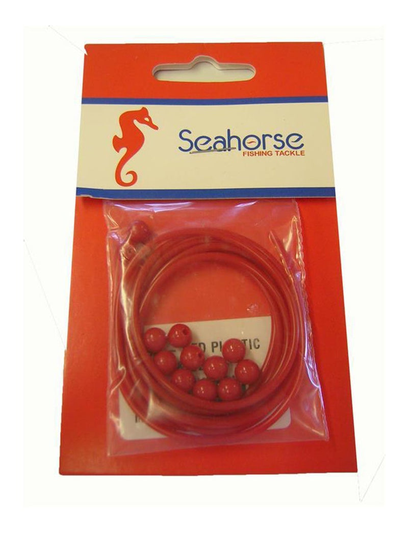 Seahorse Red Plastic Whiting Tube & Beads