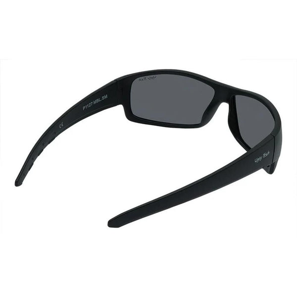 Ugly Fish P1127 Basic Black Frame/Smoke Lens Polarised Wrap Sunglasses