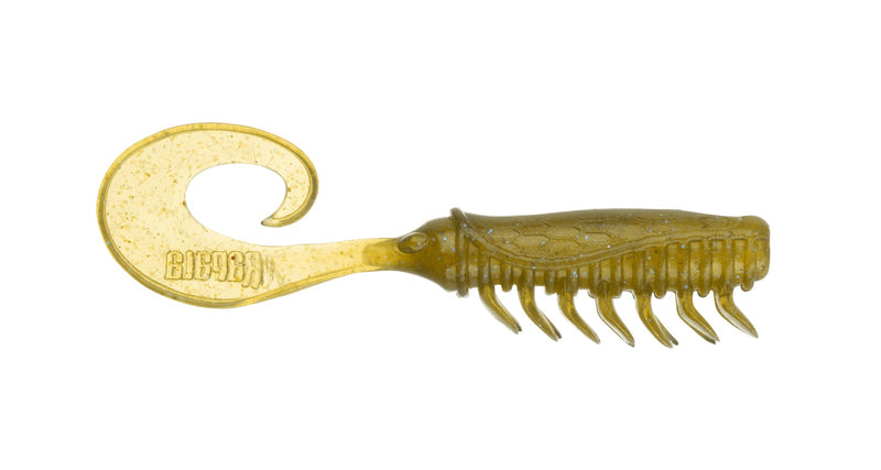 8 Pack of 2.5 Inch Rapala Crush City Creeper Soft Plastic Curly Tail Lures
