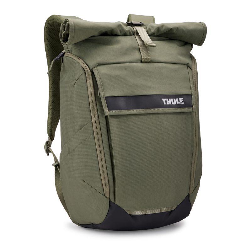 THULE Paramount 24L Rolltop Backpack Bag w/ 16" Laptop Padded Compartment in Olive Green
