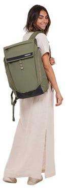 THULE Paramount 27L Water-Resistant Backpack w/ 16" Laptop Compartment in Soft Green