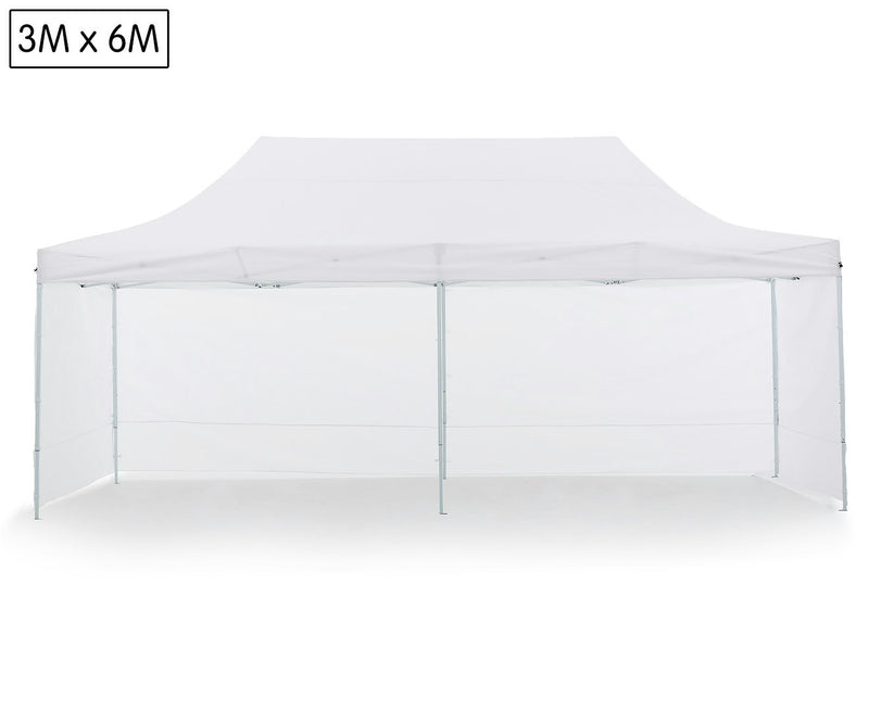 Wallaroo Gazebo Tent Marquee 3m x 6m PopUp Outdoor White