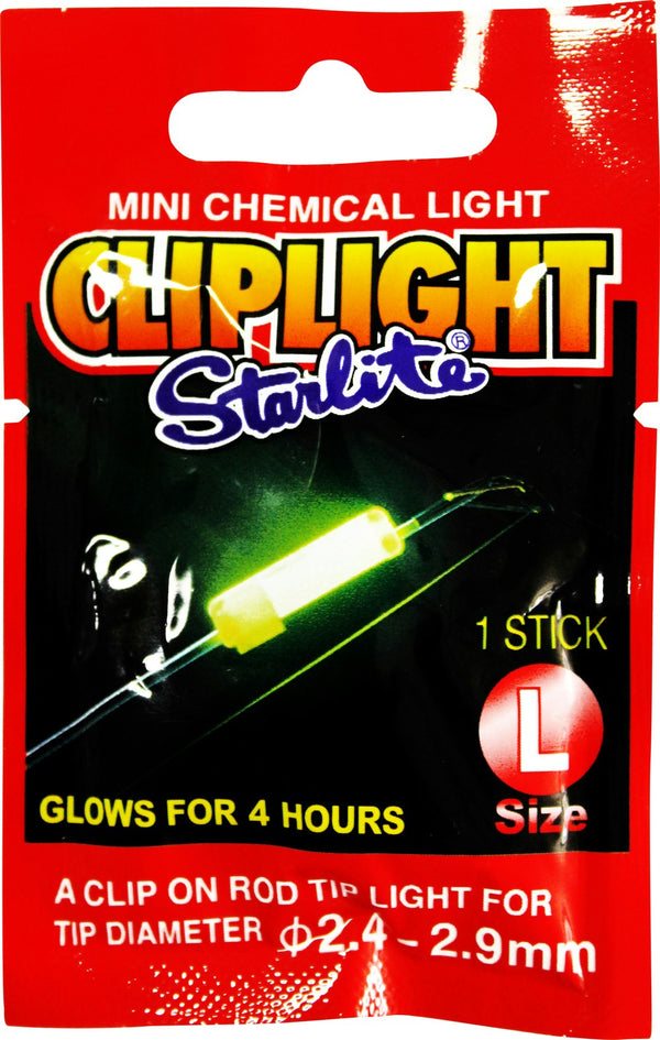 Large Size Starlite Chemical Cliplight-Clip on Fishing Rod Tip Light-Glow Stick