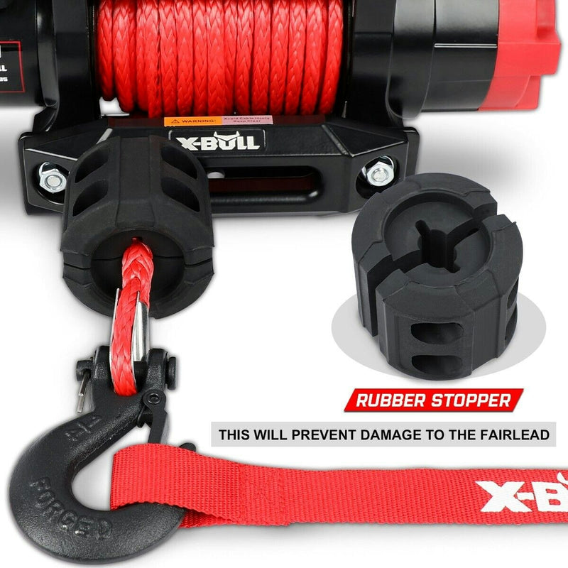 X-BULL Electric Winch 6000LBS 12V BOAT Synthetic Rope Wireless Remote 4WD ATV UTV