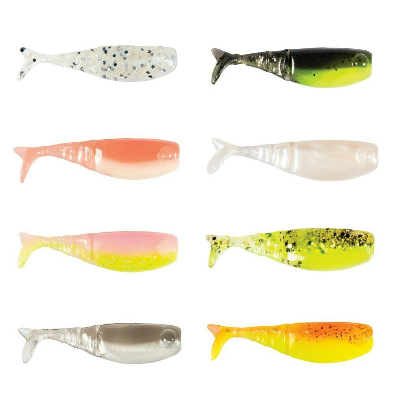 8 Pack of Zman 1.75 Inch Shad Fryz Paddle Tail Soft Plastic Fishing Lures