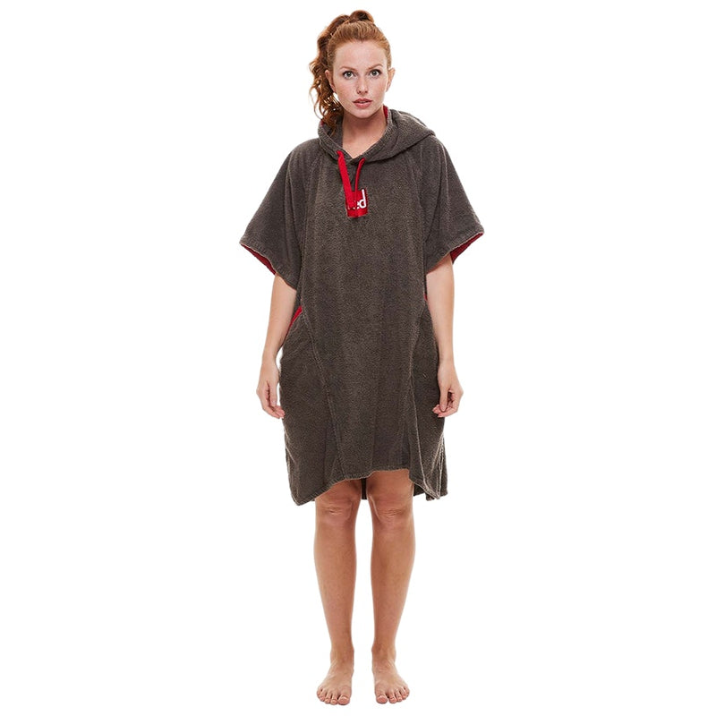 Women's Towelling Change Robe - Grey