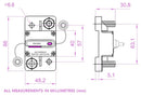 Exotronic 200A Large Surface Mount Waterproof DC Circuit Breaker
