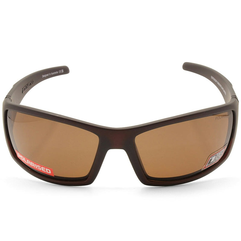 Dirty Dog Defendor Satin Brown/Brown Polarised Unisex Sports Sunglasses 53655