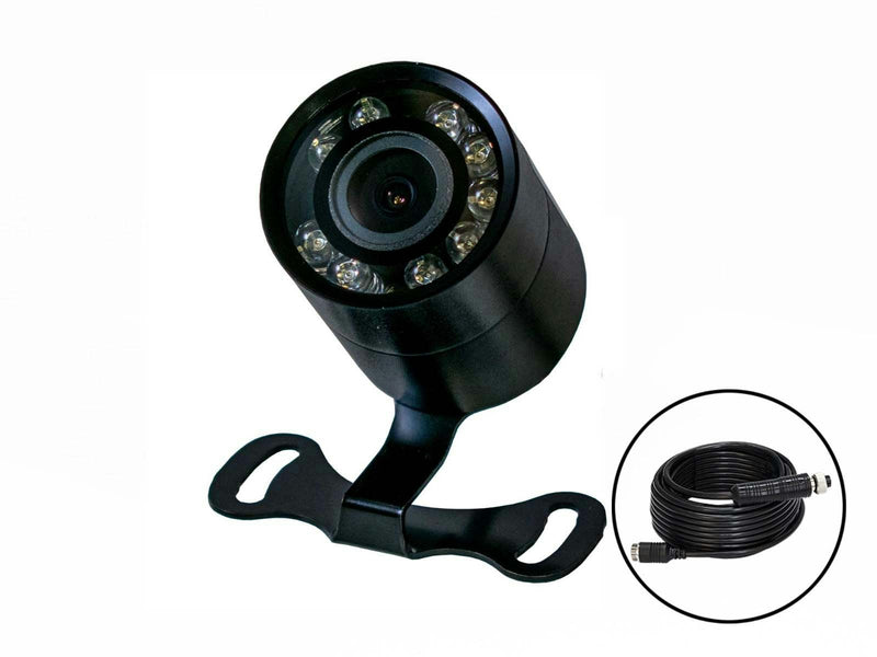 SafetyDave 120° AHD Butterfly Camera (Black) With 7.5m Heavy Duty 3 in 1 Camera Cable