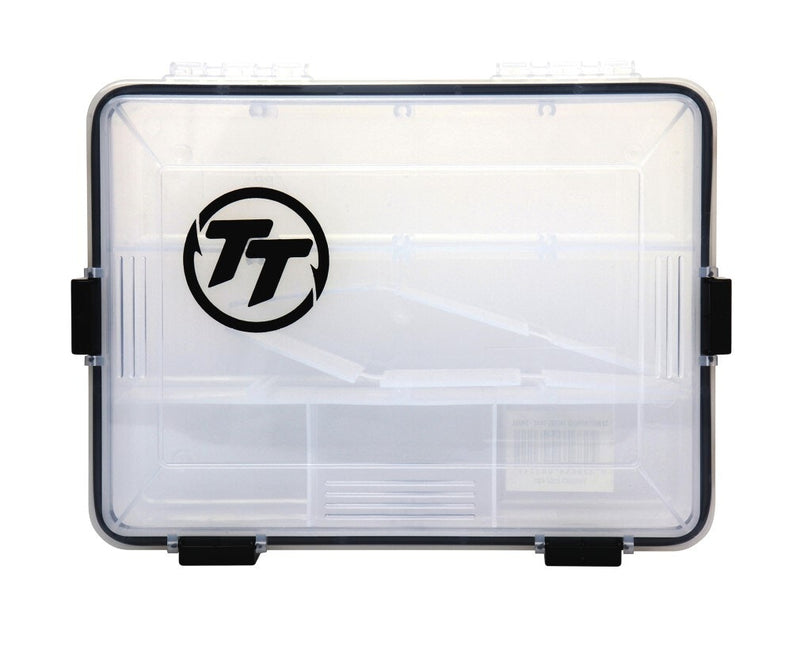 Small Tackle Tactics Waterproof Fishing Tackle Tray with Adjustable Compartments