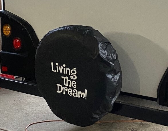 27 Inch 'Living the Dream' Spare Wheel Cover