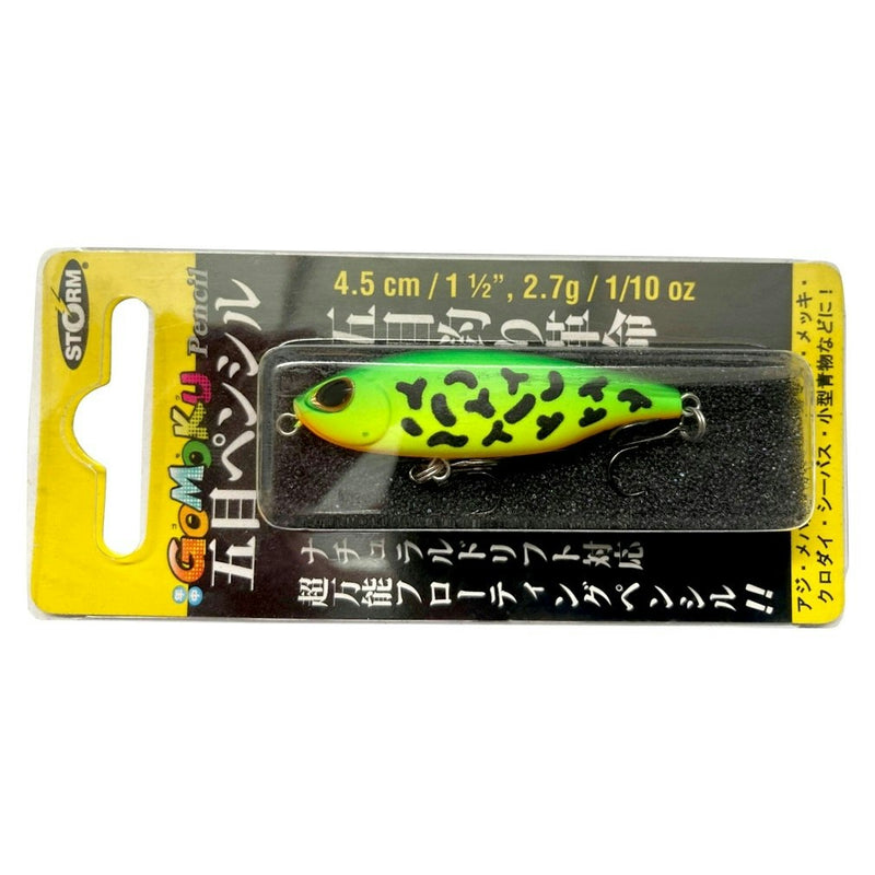 45mm Storm Gomoku Pencil Topwater Hard Body Lure - Fire Tiger