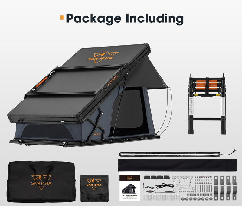 San Hima Kalbarri X Rooftop Tent Hardshell With Ladder Camping 4WD 4x4