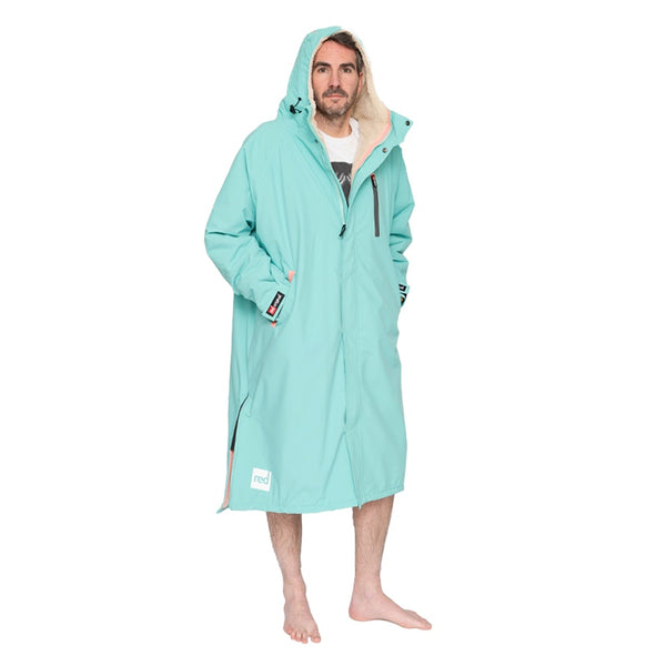 Men's Long Sleeve Pro Change Robe EVO - Icebergs Aqua