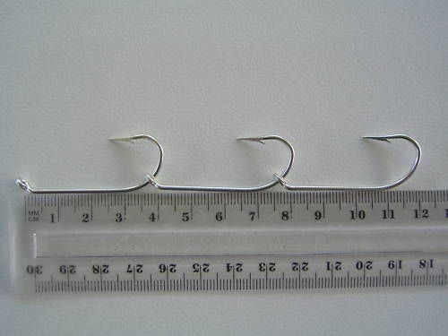 Mustad Pre-Rigged Gang Hooks 3/0 3 Hooks 3 Sets Kirby