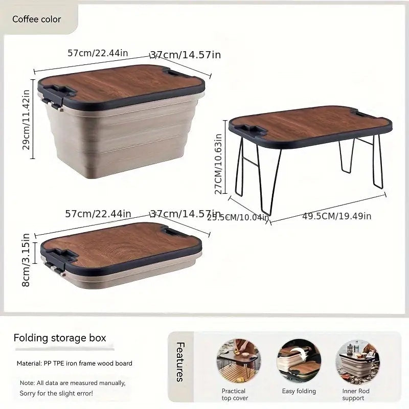 Outdoor Picnic Table Storage Basket Set