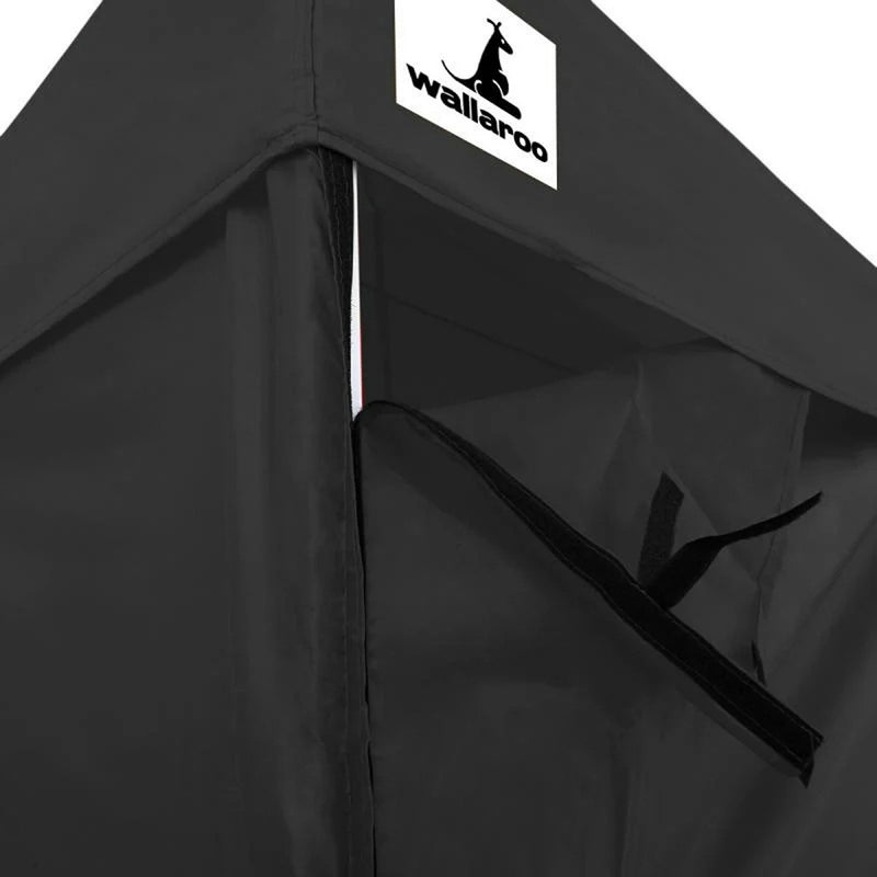 Wallaroo Gazebo Tent Marquee 3m x 4.5m PopUp Outdoor - Black