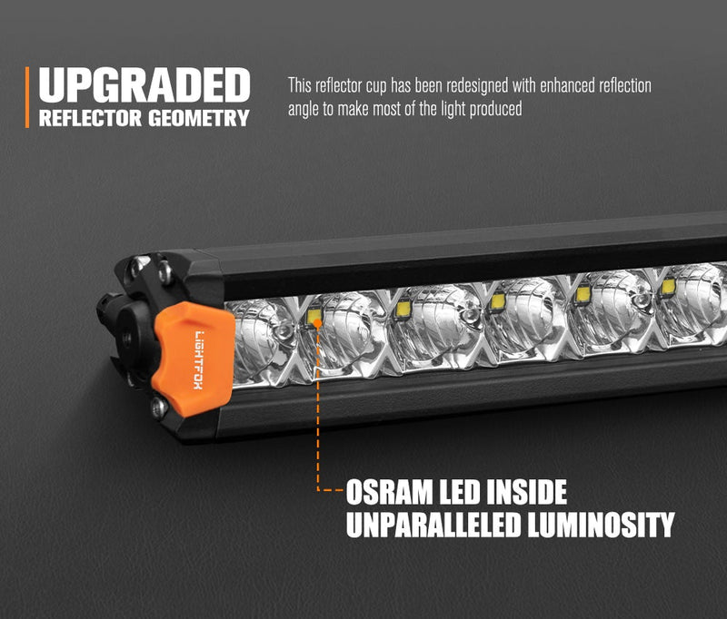 Vega Series 28inch Osram LED Light Bar 1Lux @ 494m 17,612 Lumens