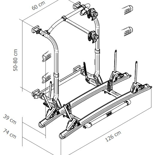 Aussie Traveller Thule Elite G2 Bike Carrier Short Version