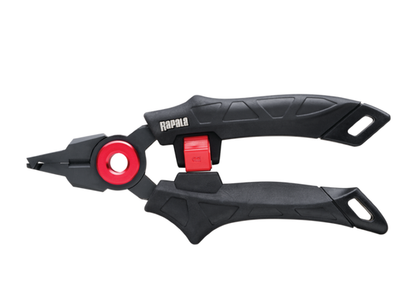 17cm Rapala RCD Magnum Lock Split Ring Pliers with Neoprene Sheath and Lanyard