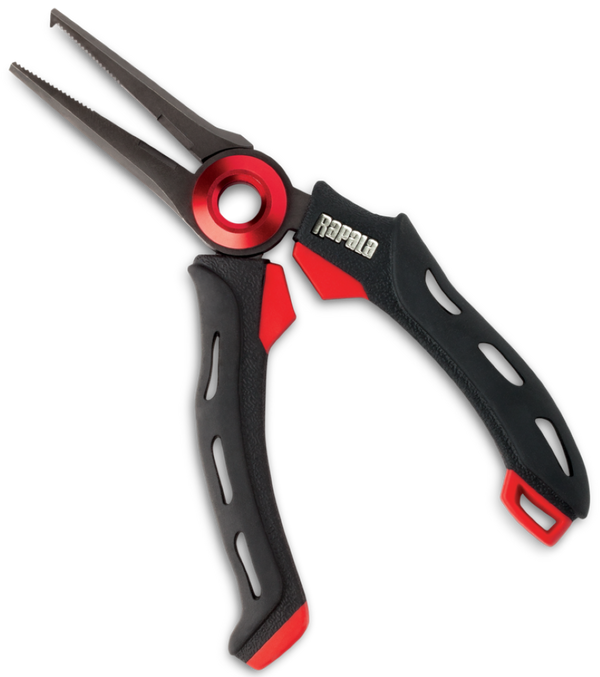 6 Inch Rapala RCD MagSpring Split Ring Pliers with Moulded Plastic Sheath