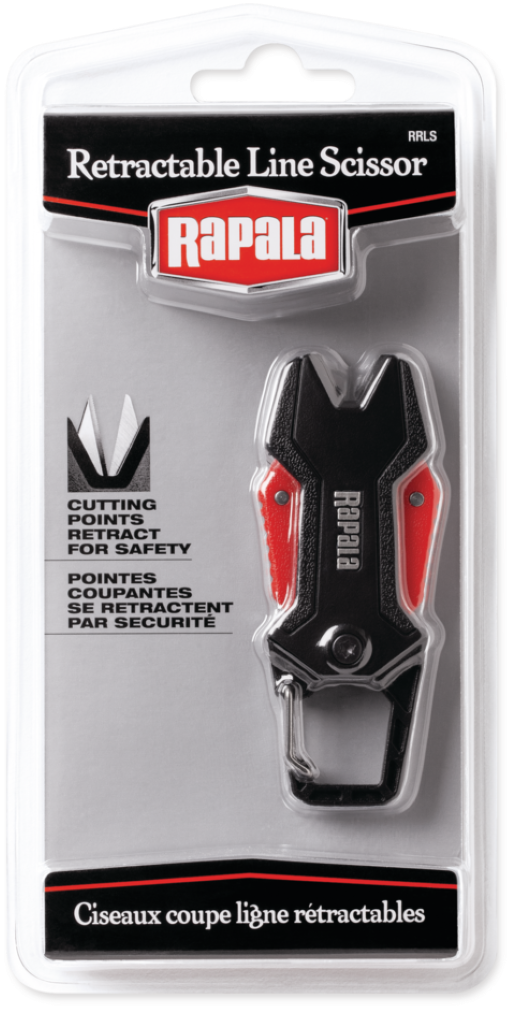 9cm Rapala RCD Retractable Fishing Line Scissors with Built-In Carabiner