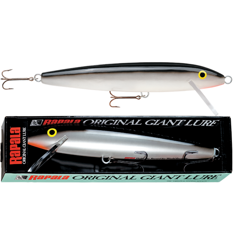 75cm Rapala Original Giant Lure in Display Box - 29" Silver Back Finnish Minnow