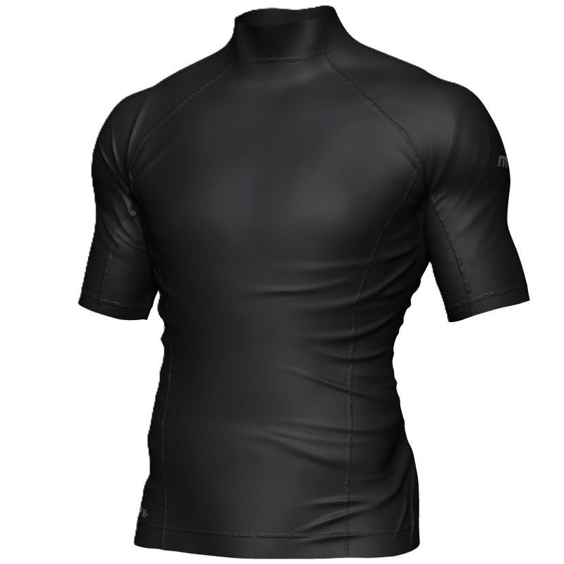 Mirage Men's Short Sleeve Lycra Rash Shirt Top (Black)