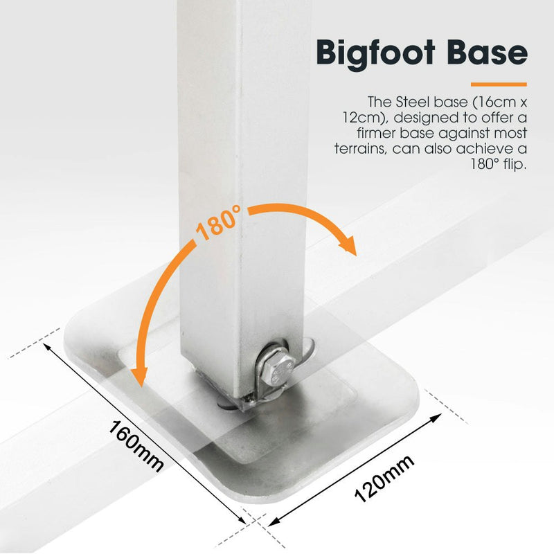 4x 470MM Corner Legs Drop Down W/Handle Steel Base 1200LBS