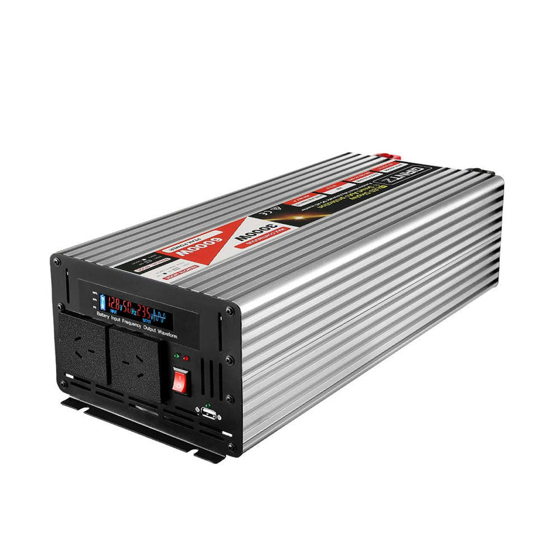 Power Inverter 3000W or 6000W Pure Sine Wave 12V-240V Camping Boat Caravan