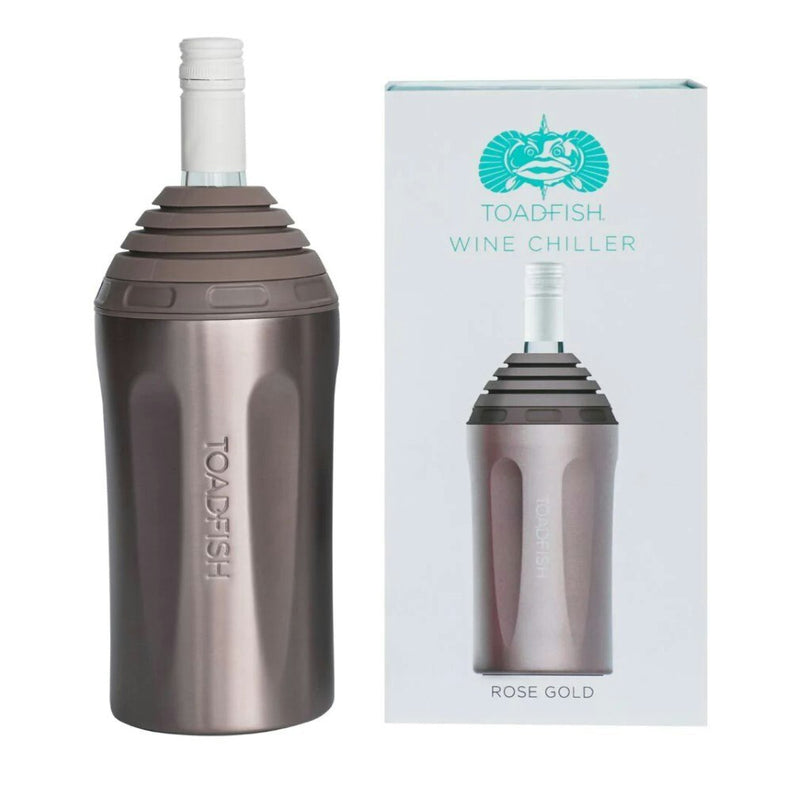 Rose Toadfish Stainless Steel Wine Chiller with Double Wall Vaccuum Insulation