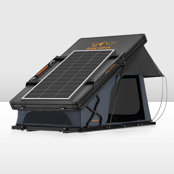 San Hima Kalbarri X Rooftop Tent Hardshell With Ladder 4x4 + 200W Solar Panel