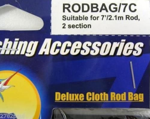 3 x 1230mm Deluxe Fishing Rod Bags to Suit 2 Piece 7ft Rods