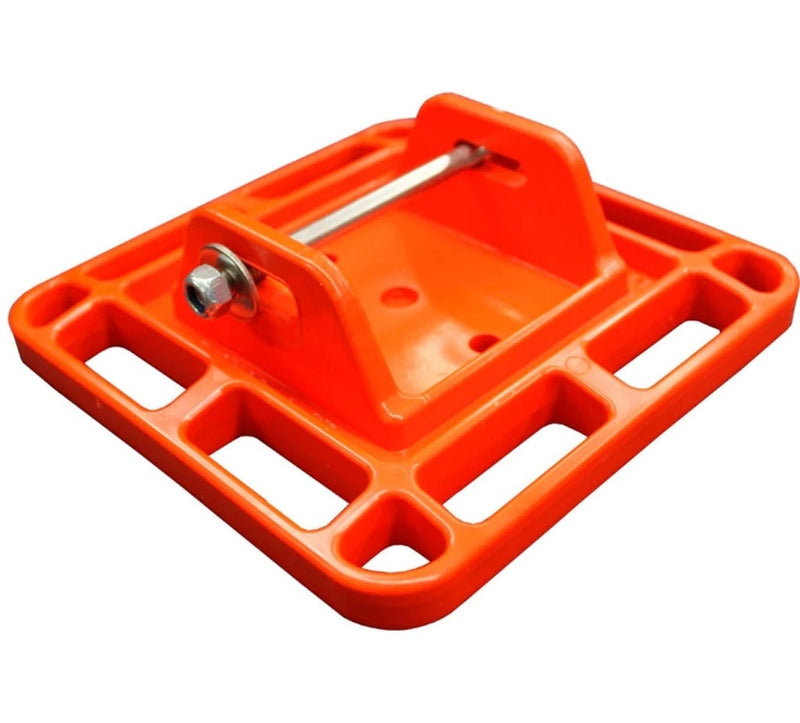 Supa Peg Foot Plate x4 big foot for Drop down leg (Orange)