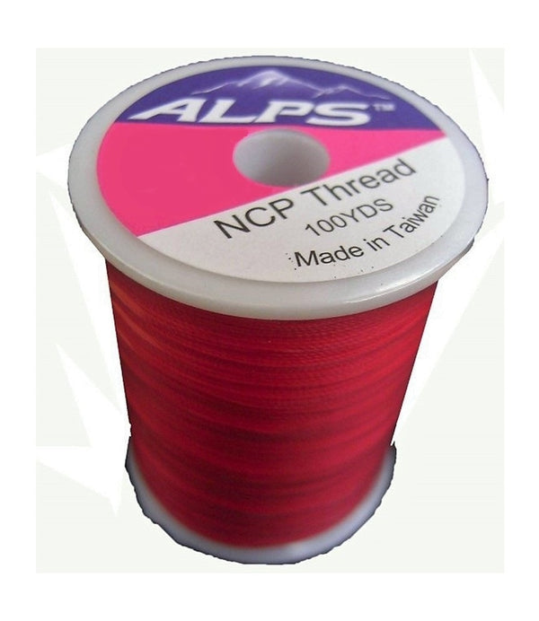 Alps 100yds of Red Rod Wrapping Thread - Size A (0.15mm) Rod Binding Cotton