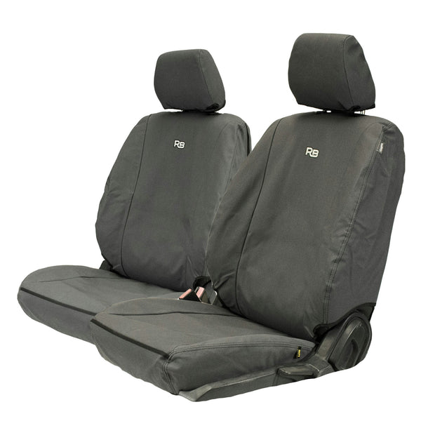 Razorback 4x4 XP7 Heavy Duty Canvas 2x Front Seat Covers Suitable for a Ford Ranger PX III