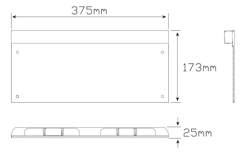 LED Autolamps LP1 Licence Plate Lamp Frame 12-24 Volt, Blister