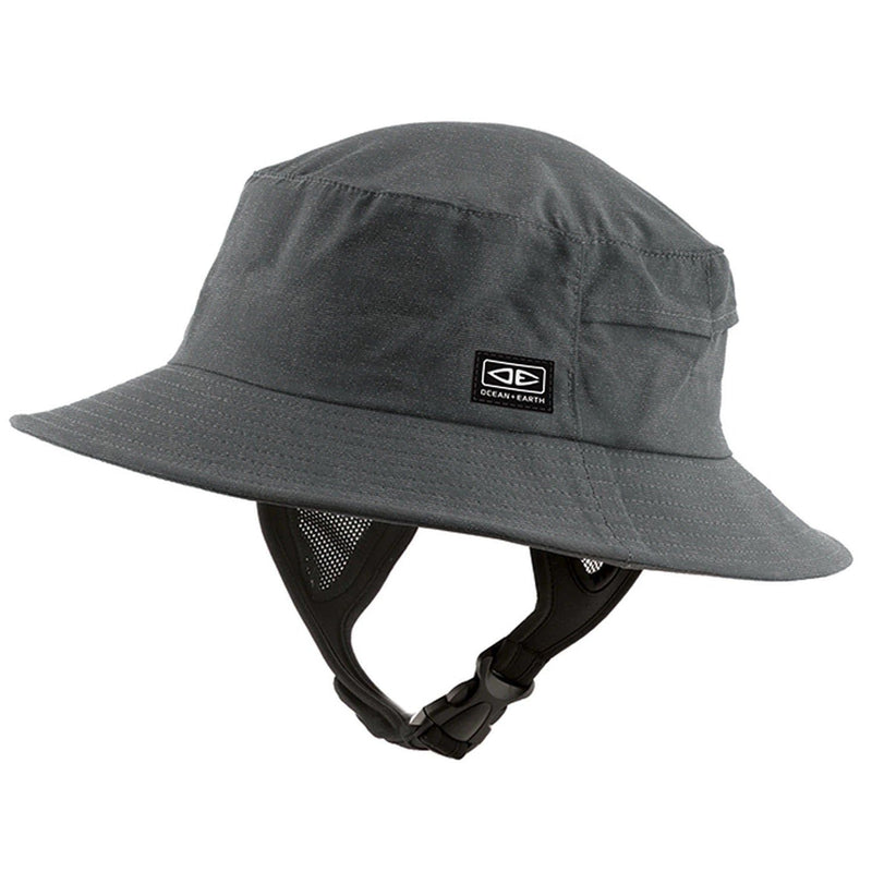 Ocean & Earth Bingin Adult Soft Peak Full Brim Unisex Surf Hat Black Size XS-XL